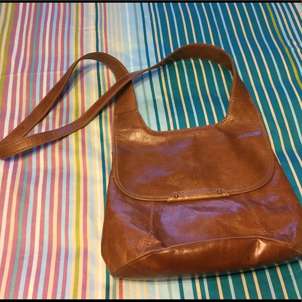 Hobo leather crossbody purse